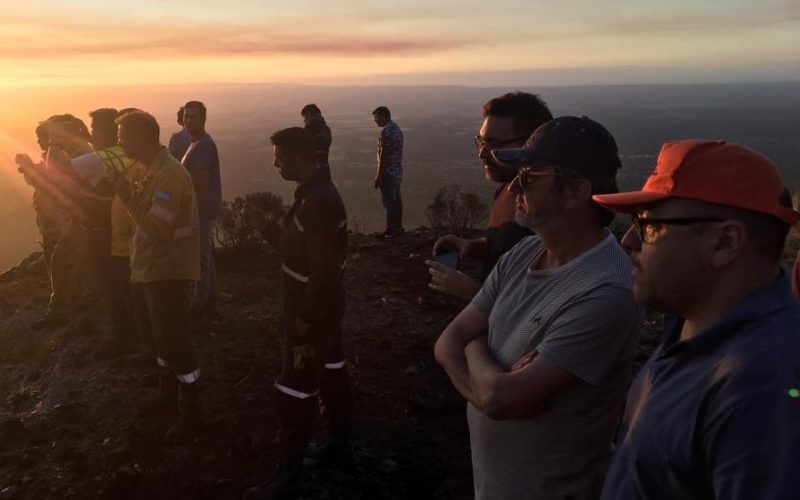 Controlaron el incendio en la Sierra de los Comechingones