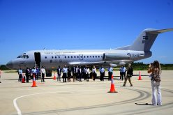 Arribó el avión inaugural del nuevo servicio de traslado aéreo entre el Valle del Conlara y Buenos Aires