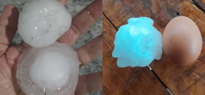 Un temporal de granizo azotó a Merlo y San Francisco